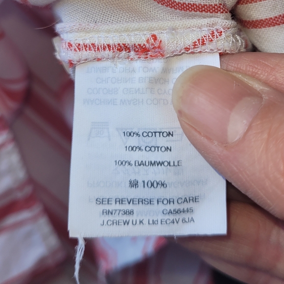 Madewell Side Tie Tank in Marcia Stripe, VGUC, Size M - Picture 8 of 8